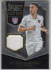 2015-16 PANINI SELECT SOCCER CLINT DEMPSEY SP JERSEY /199 USA SILVER