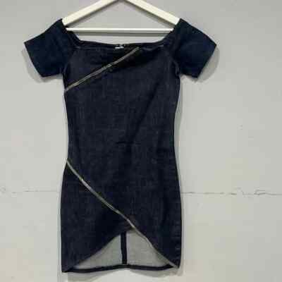 white christmas dresses Rautha Denim Mini Dress | Mid Wash | Womens