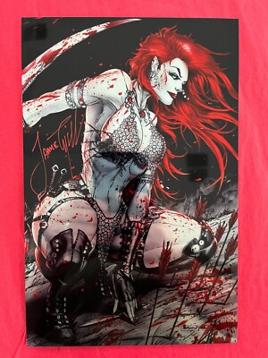 Red Sonja black white red #1 variants Jamie Tyndall Signed with COA choose!