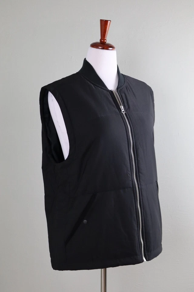 VINCE NUEVO CON ETIQUETAS $395 Hombres Semi Brillante Acolchado Chaleco Chaqueta Top Talla Grande Foto 3 de 4