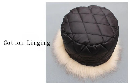 Sombreros de piel sintética cálidos de piel peluda para mujeres Gorras planas Invierno Ruso Informal Lujo - Imagen 19 de 47