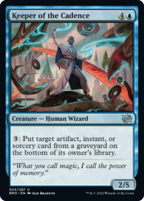 x4 Keeper of the Cadence BRO MTG 54/287 UNCOMMON M/NM 4x