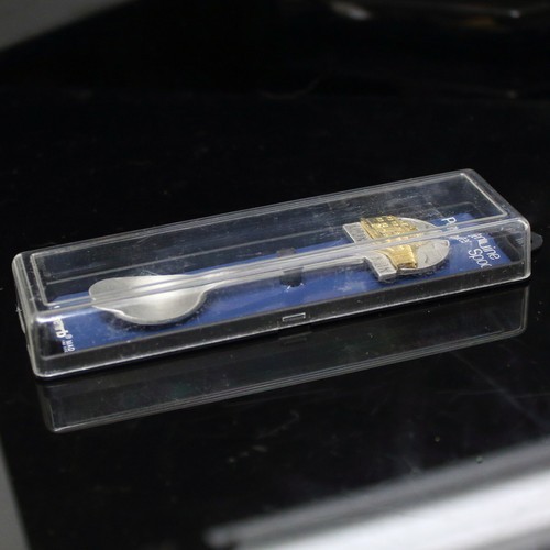 "Cuchara de recuerdo de peltre de colección Virginia montada en Vernon sin abrir hecha en EE. UU. 3,75" - Imagen 4 de 4