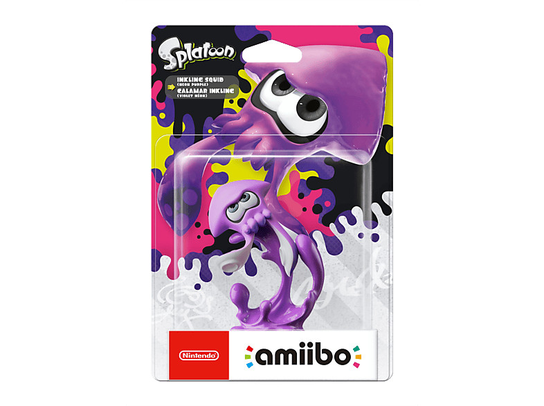 Figura Amiibo - Colección Splatoon: Calamar Inkling (Morado Neón)