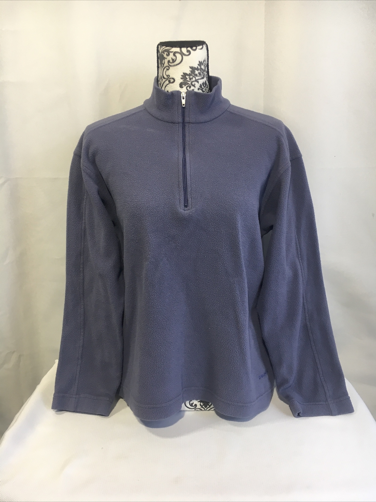 Vintage Patagonia Synchilla Blue Half Zip Pullover Fleece Womens Size Small.