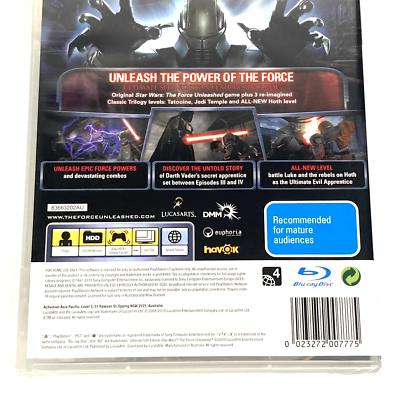 Star Wars The Force Unleashed Ultimate Sith Edition PlayStation 3