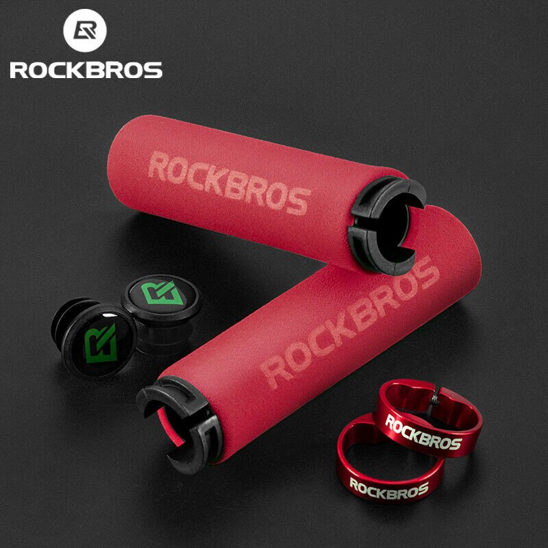 RockBros Mountain Bike Grips Bicicletta Bicicletta Bicicletta Manubrio Spugna Grips Soft Lock on foto 4