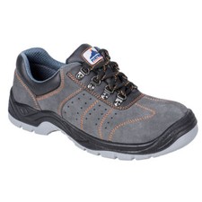 Image of Portwest Steelite Perforated Steel Toe Cap Trainers Grey Size 6
