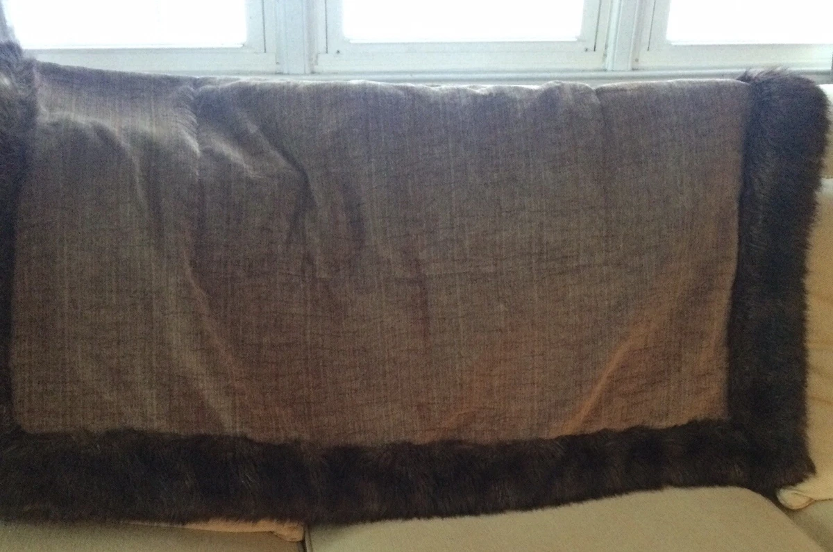 Silver Mink Faux Fur Trim - Faux Fur Throws, Fabric and Fashion