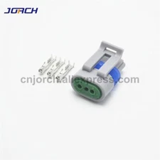 3pin delphi plastic  auto wiring harness waterproof injector connector 12162280