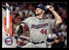 Rich Hill 2020 Topps #413 Minnesota Twins *034