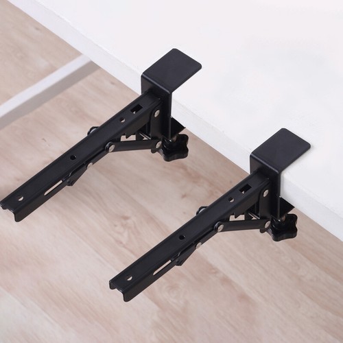 1 Pair Foldable Punching-Free Desktop Extending Boards Holder-j - Picture 2 of 12