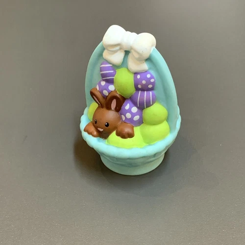 4X Fisher Price Little People Disney Mickey Mouse Goofy huevo de Pascua cesta juguetes - Imagen 7 de 7