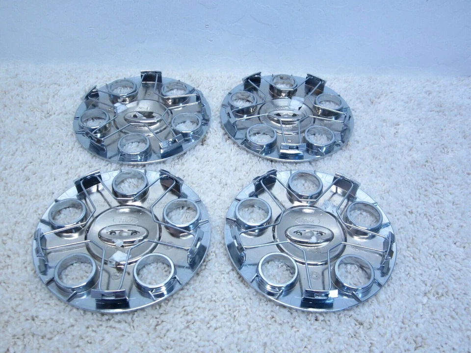 Ford Taurus 2008 2009 fabricante original 18" juego de tapa central cromada 8G1J-1A096-aa #2I-7 Foto 2 de 2