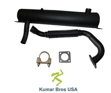 New Kumar Bros USA Spark Arrestor Muffler, Ex Pipe & Clamp FITS Bobcat 763
