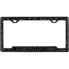 MERCEDES BENZ AMG BWW 100% REAL FORGED CARBON FIBER CAR LICENSE PLATE FRAME