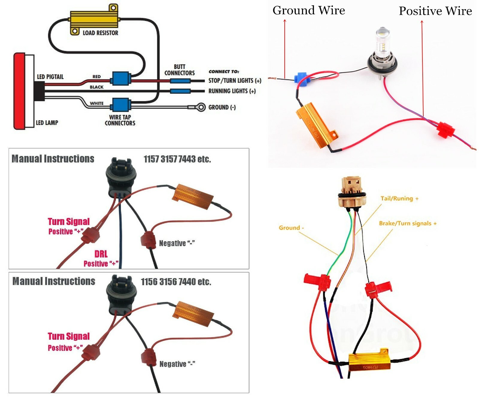 LED Switchback Light 3030 White Amber 1157 Two Bulbs Front Turn Signal DRL Stock eBay