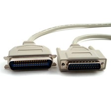 50Ft DB25 Male to Centronics CN36 Male Parallel Printer, CN36 Male to DB25 Male 