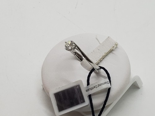 RECARLO ANELLO DA DONNA SOLITARIO IN ORO BIANCO 18KT E DIAMANTE DA 0.26Ct (0184) - Foto 8 di 12