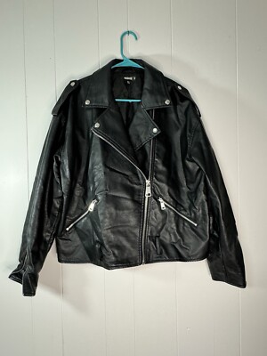 MISSGUIDED Faux Leather Jacket, New, Missing Size 10