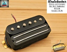 G.M. Stratobucker Triple coil Alnico Rod and Dual Rail Humbucker Black
