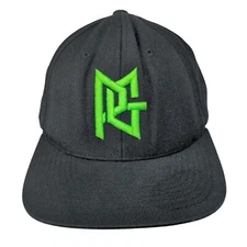 PG Snapback Hat Black One Size Adjustable Embroidered The Classics Yupoong