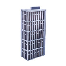 Outland Models Modern 5-story Commercial Building Corner Office 1:160 N Scale