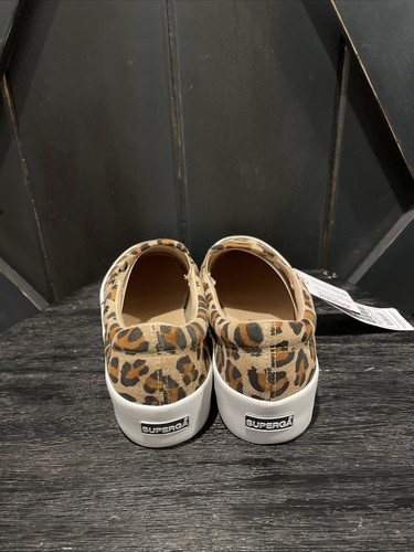 Superga 2306 Women’s Leopard Print Slip On Platform Sneakers Shoes Size 7 NWOB - Picture 4 of 6