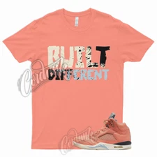 BUIL T for 5 Crimson Bliss Leche Blue Sail Shirt To Match Jordan 5 Jordan Coral