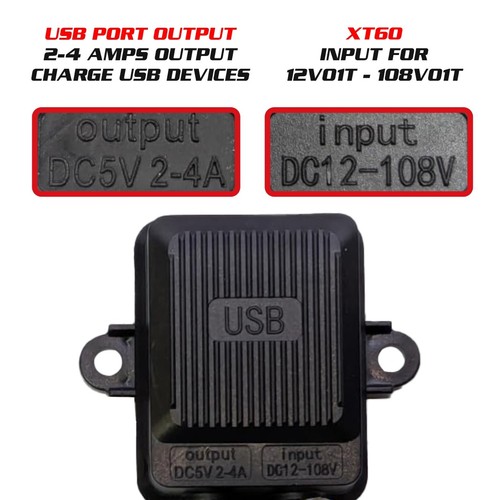 XT60 to USB Power Adapter for E-Bike Scooter – Charge Phone/GPS/Camera - Photo 10 sur 11