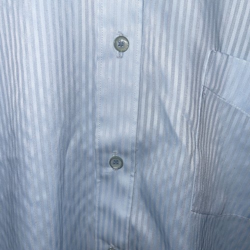 Sears Perma Prest Men's Shirt 16 32-33 Button Up Light Blue Retro Vintage - Picture 7 of 14