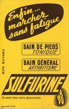BUVARD / PUBLICITAIRE // BIAN DE PIEDS /// SULFURINE
