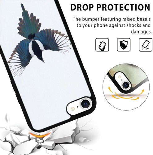 For Samsung A15 A16 S23 S24 S25 Ultra FE watercolour magpie painted Funny Covers - 第 14/25 張圖片