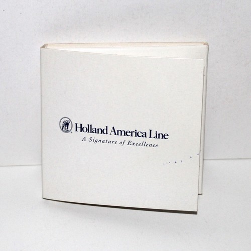 Holland America Line coaster tile ceramic Cruise Ship blue Delft in box COA - Picture 6 of 7