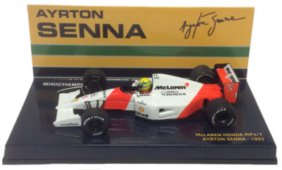ミニカー Ayrton Senna McLaren MP4/5-Honda 1/43 Minichamps McLaren Honda MP4/7 #1 1992 - Ayrton Senna 1/43