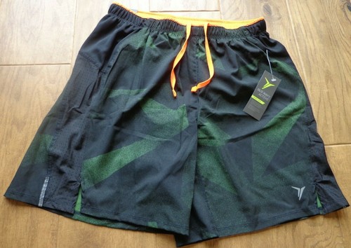 OLD NAVY active boy's sz S (6-7) NWT black/green/orange swim/athletic shorts - 第 1/5 張圖片
