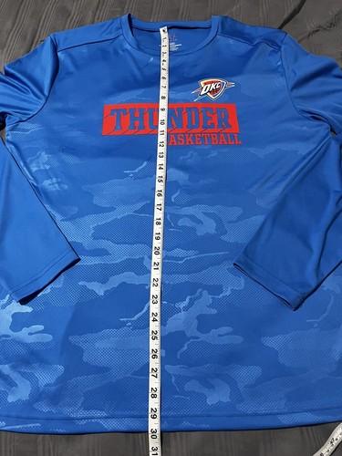 NBA Oklahoma City Thunder Mens Sport Blue Logo Long Sleeve T Shirt, XL , NWOT - Picture 9 of 11