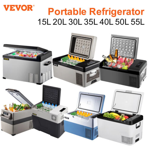 VEVOR Car Refrigerator 20L 22L 35L 45L 55L Car Mini Refrigerator Portable Car  - Picture 1 of 31