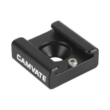 CAMVATE Hot Cold Shoe Adapter 1/4" Screw Mount fr Camera/DSLR Cage/Flash Light