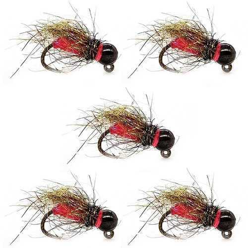 Jaune Rose Blanc Nymphe Pêche Leurre Kit 5pcs Haute Qualité Fly Crochet Truite - Photo 7/20