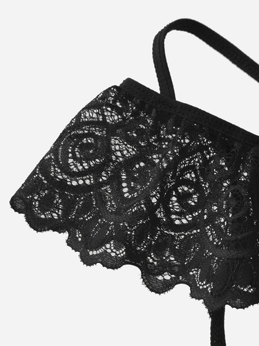 UK Men's Sexy Sissy Crotchless Panties Lingerie Lace Floral Bikini Thong Briefs - Picture 16 of 72