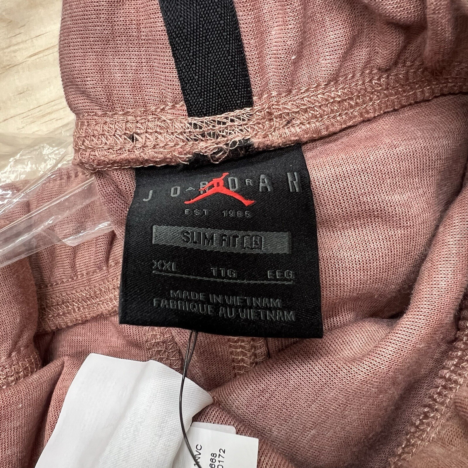 NEW XXL Jordan Dri Fit Statement Fleece Track Pants Slim Fit Coral DJ0873-668 thumbnail 13