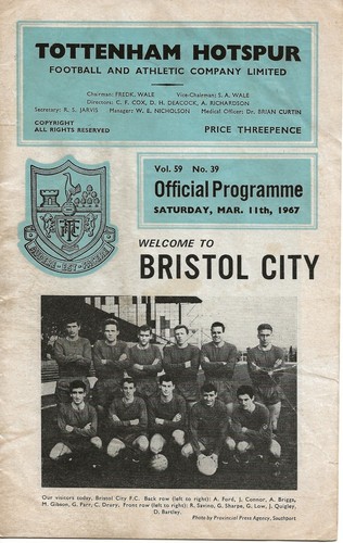 TOTTENHAM HOTSPUR HOME PROGRAMMES 1966-67 ~ YOU CHOOSE ~ FREE POST - Picture 9 of 14