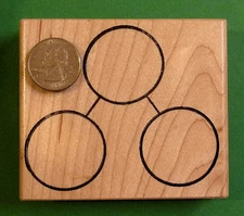 Total/Parts Number Bond, Large - Wood Mounted Rubber Stamp for Singapore Math