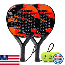 Wlsrw Padel Racket Carbon Fiber Surface Eva Memory Flex Foam Core Padel Tennis