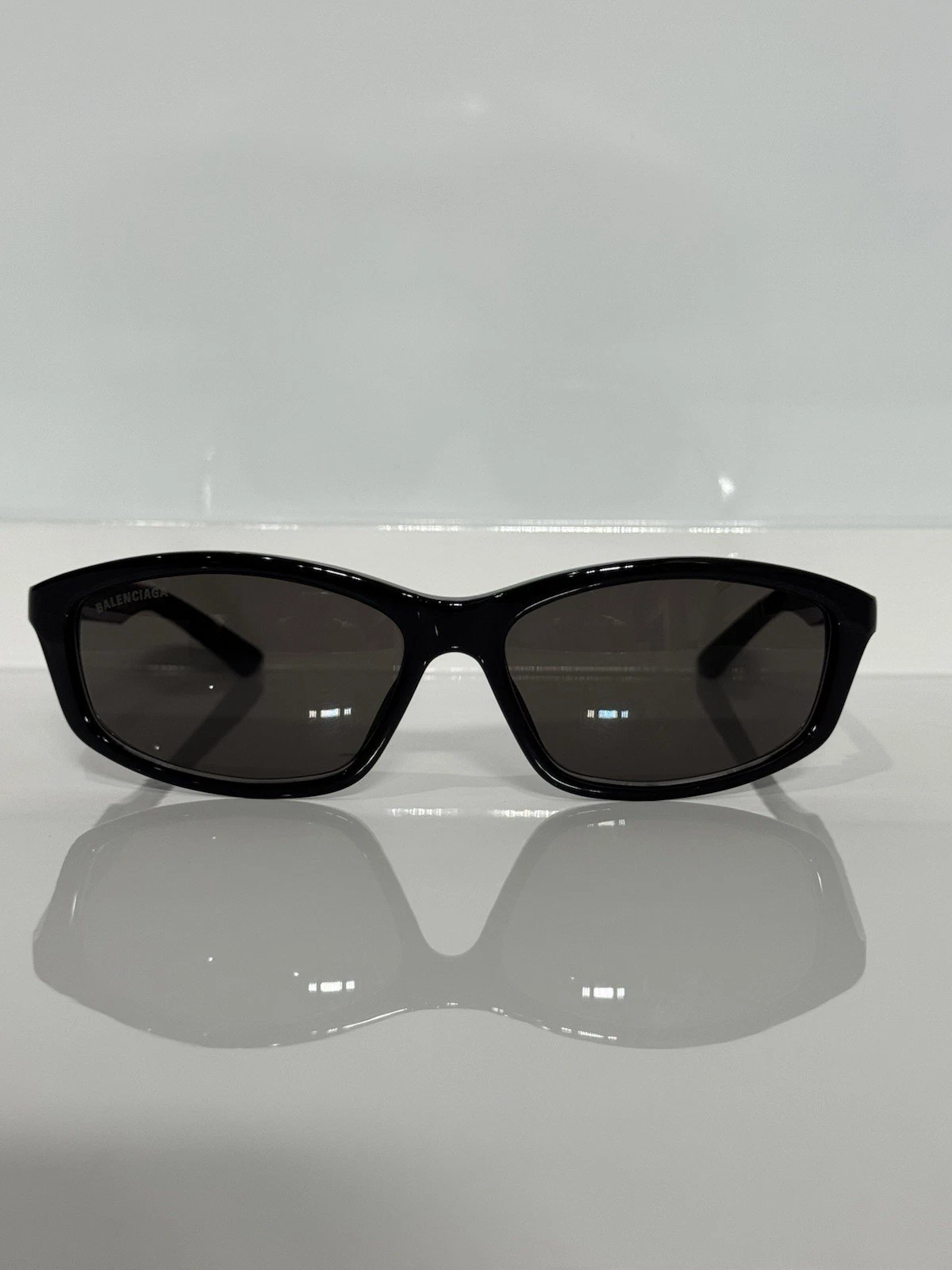 Balenciaga — Balenciaga BB0401S 001 Black Acetate Unisex Gray Tint Sunglasses