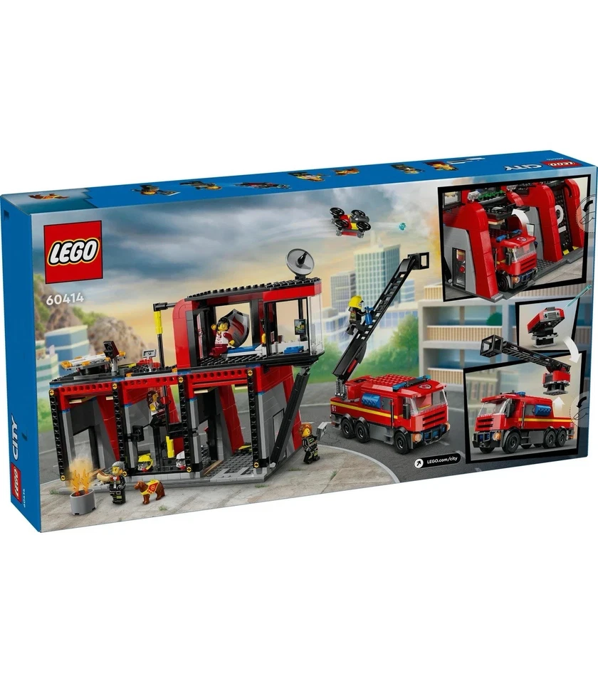 LEGO 60414 Estación de Bomberos Ciudad con Camión de Bomberos - Nuevo - Precintado Foto 4 de 4