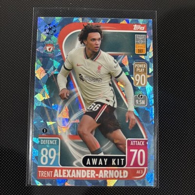 2021-22 Topps Match Attax UCL Extra Away Kit Trent Alexander-Arnold #AK3 Crystal