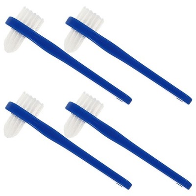 4 Pcs Zahnpasta Prothesenzahnbürste Einfarbige Reinigungsbürste Set