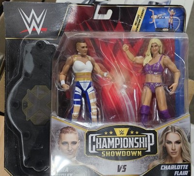 WWE Championship Showdown Series 7 Charlotte Flair vs. Rhea Ripley Figure New